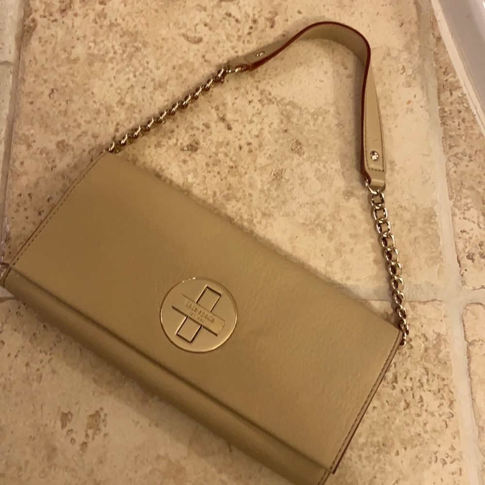 Kate Spade Holly Bexley Small Leather Clutch Chain